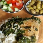 mloukhia by Sarah Melamed, an Egyptian fish dish